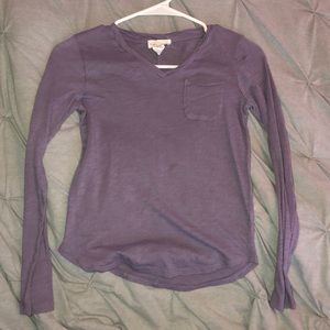 Light purple v-neck long sleeve from Tilly’s